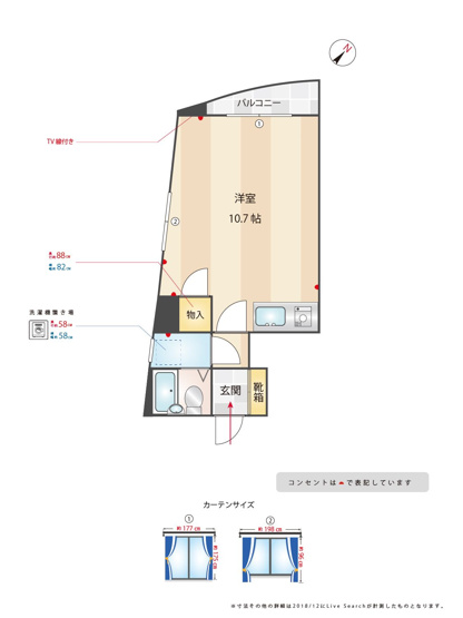 【間取り】 | イメイブル・ド・舞鶴 | 現況優先。