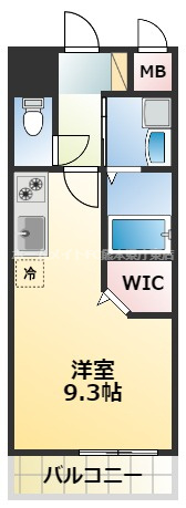 熊本市中央区出水１丁目の賃貸マンションの間取り