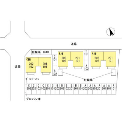 【区画図】 | アルカディア Ｃ