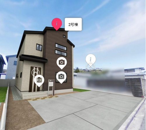 ブルーミングガーデン 　岡山市中区東山3丁目【仲介手数料無料】の外観パース