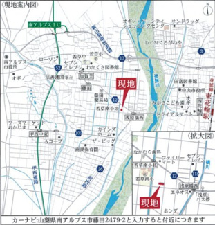 【地図】 | 現地案内図。