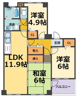 【間取り】 | プラザ武庫川 | プラザ武庫川