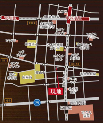 【地図】 | 瑞穂区桜山町土地 | 仲介手数料キャンペーン実施中です♪詳細は弊社ホームページもしくはスタッフまでお気軽にお問合せ下さいませ♪ お役に立てる自信があります♪