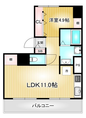 ライオンズマンション新栄第2|名古屋市の賃貸ならMy賃貸の間取り|ライオンズマンション新栄第2