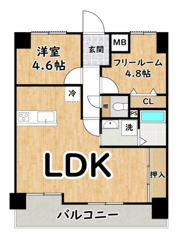 プレステージ姫路西飾磨の間取り