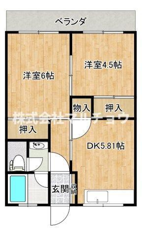 コーポそらの間取り