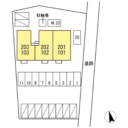 メゾンクレールの区画図