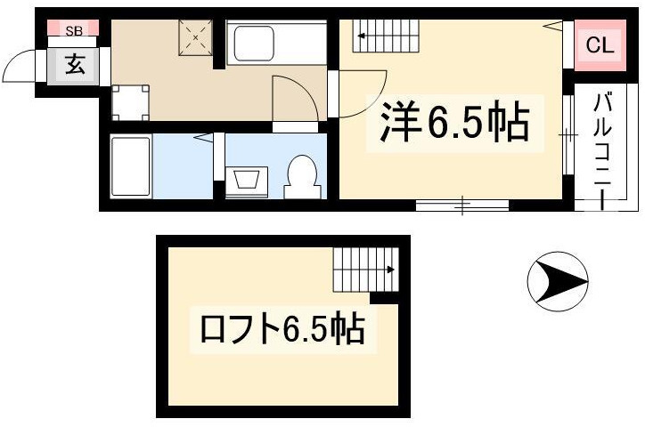 ヴィラ　鳥羽見の間取り