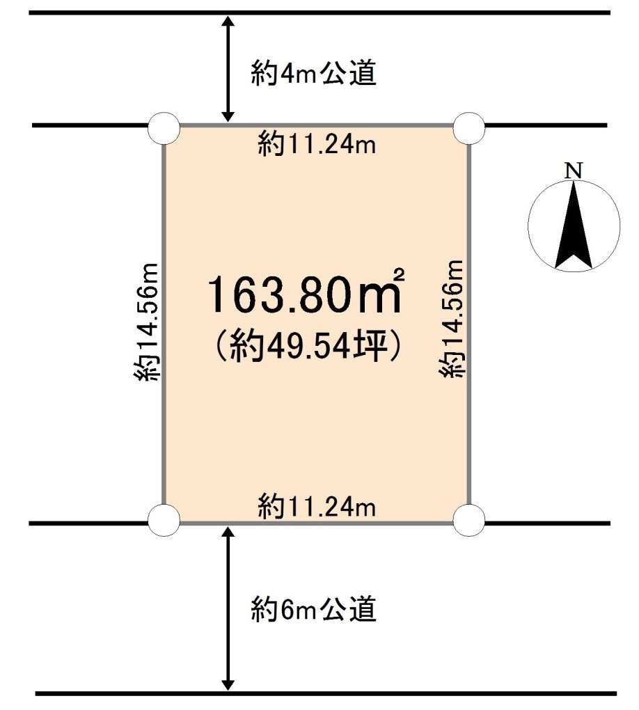 東松山市殿山町 土地49坪の土地図