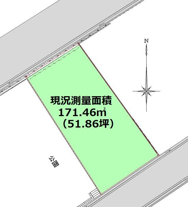 高知市横浜西町 売土地の土地図