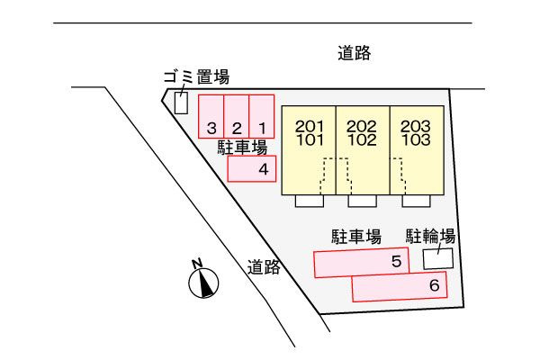 ソフィア　　刈谷市の賃貸ならクラスホーム刈谷店の区画図