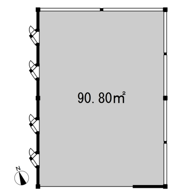 成岩栄町4丁目店舗の間取り
