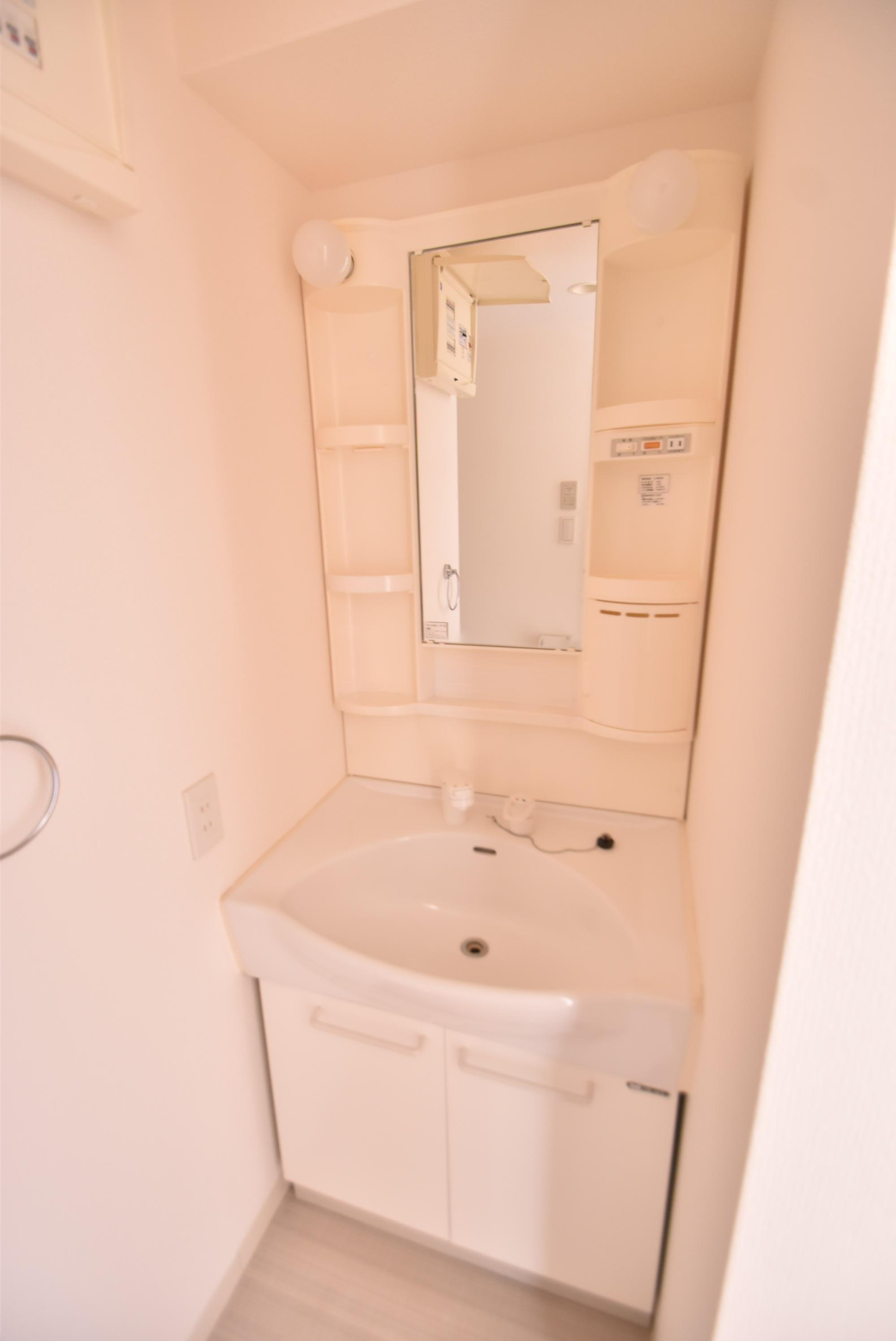 大阪市都島区中野町４丁目の賃貸マンションの洗面所