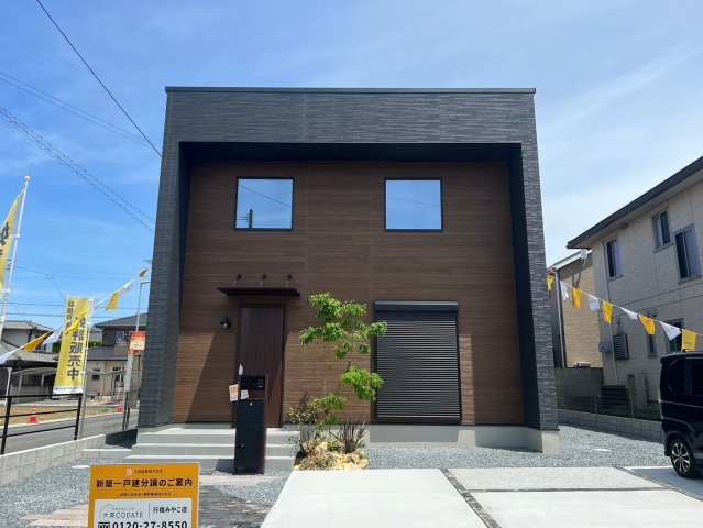 ONE HOUSE－ワンハウスー小倉南区山手1丁目　【小倉南区　新築戸建て】の外観|ヴィンテージ風の外観です♪【小倉南区　新築戸建て】