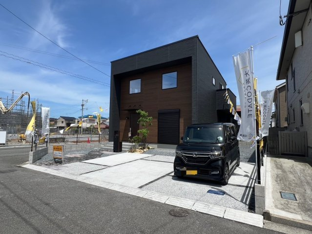 ONE HOUSE－ワンハウスー小倉南区山手1丁目　【小倉南区　新築戸建て】の外観|ヴィンテージ風の外観です♪【小倉南区　新築戸建て】