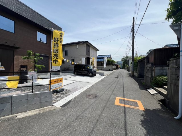 ONE HOUSE－ワンハウスー小倉南区山手1丁目　【小倉南区　新築戸建て】の前面道路含む現地写真|交通量も少なく駐車しやすい♪【小倉南区　新築戸建て】