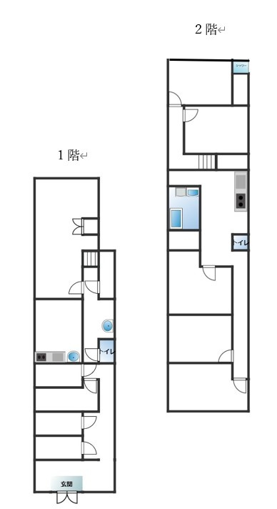 土浦市桜町　中古戸建の間取り
