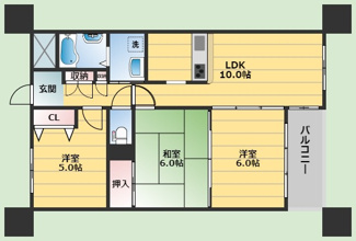 【間取り】 | サクセスパレス桜塚
