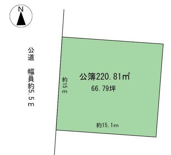 各務原市緑苑西2丁目の土地図
