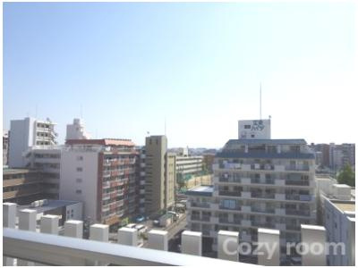 【展望】 | TOPAZ江坂 | 東向きバルコニーからの眺めです。　　　※図面と現況が異なる場合は、現況を優先します。