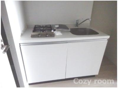 【キッチン】 | TOPAZ江坂 | ２口ガスコンロのシステムキッチン