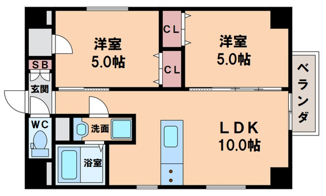 【間取り】 | AM夕陽丘セカンド