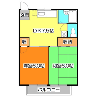 【間取り】 | ハイツたかはし