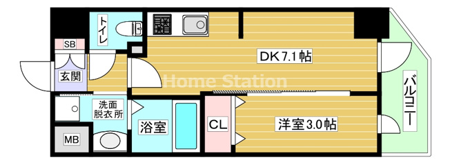 【間取り】 | アドバンス大阪フルーヴ