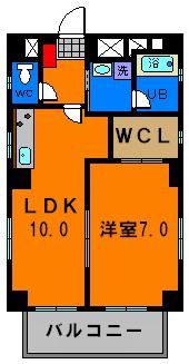 【間取り】 | フェリークス院内 | ≪フェリークス院内≫荷物の多い単身の方にもオススメですね！