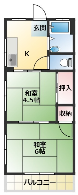 神明ハイムの間取り