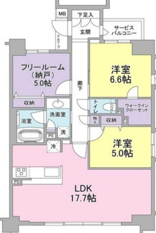 【間取り】 | ソルレヴェンテ神戸中山手通