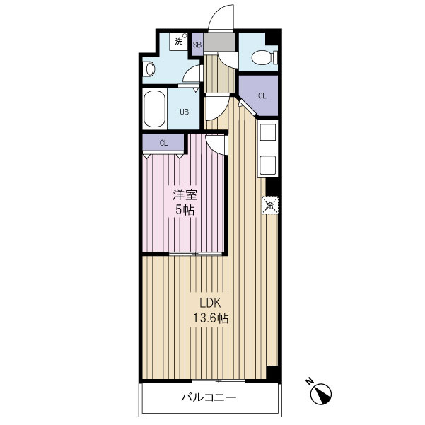 単身の方だけでなく、カップルや新婚の方にもおすすめのお部屋です。