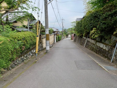 【前面道路含む現地写真】 | 山科区御陵封ジ山町　売地