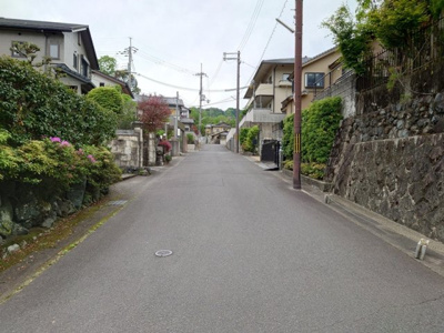 【前面道路含む現地写真】 | 山科区御陵封ジ山町　売地