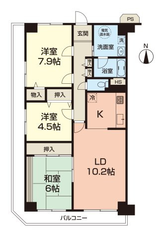 ユニハイム本厚木の間取り