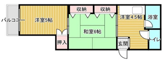【間取り】 | ビューティーマンション山高