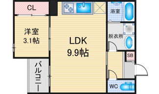 【間取り】 | REGALEST 三番町 | 略図の為、現状優先