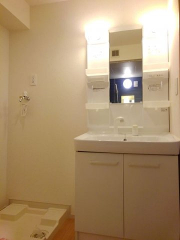 ヴィラ・アンジュの洗面所|使いやすい洗面所です