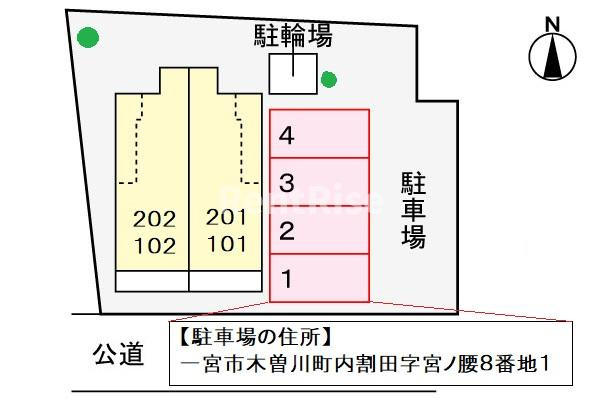 アドーラ木曽川　Ⅸの駐車場|駐車場