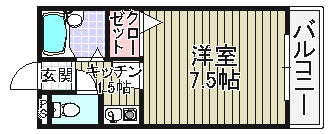 ハイツキシダの間取り