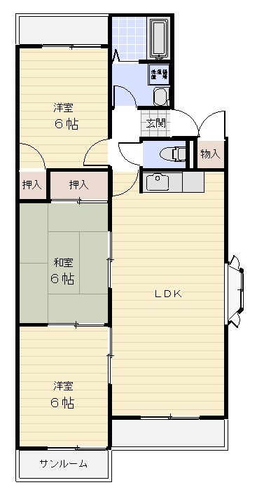 大谷ヒルズ　Aの間取り
