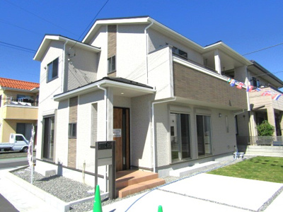 【外観】 | 【新築戸建】　甲府市上阿原町　1号棟 | 外観は落ち着いています