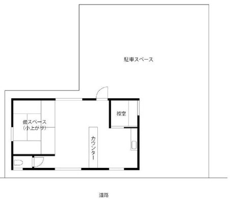 近江八幡市末広町の店舗事務所の間取り