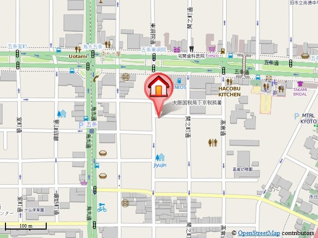 アネシス東洞院の地図