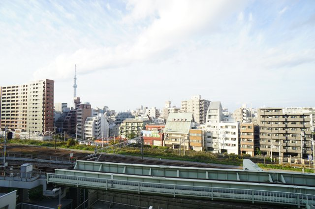 エスティメゾン亀戸の展望|左に東京スカイツリー♪