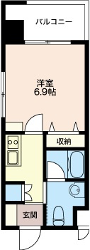 エスティメゾン亀戸の間取り|北西角部屋♪大きな窓で明るいお部屋です。