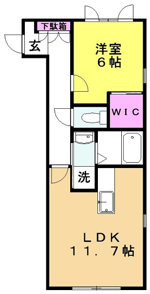 エクセルコートＫの間取り