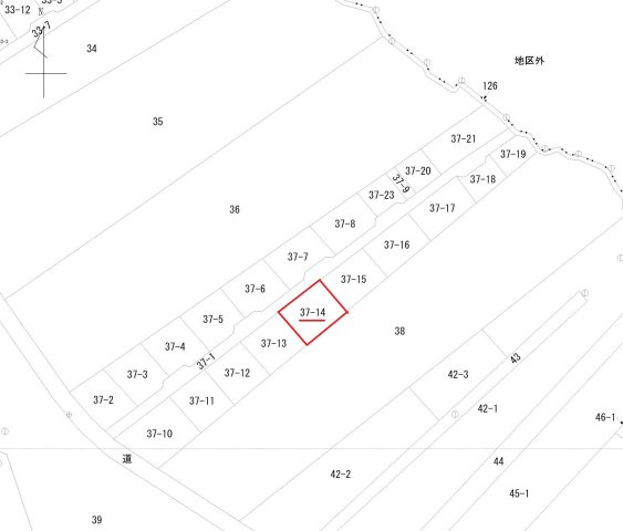 二本松市休石原　土地の土地図