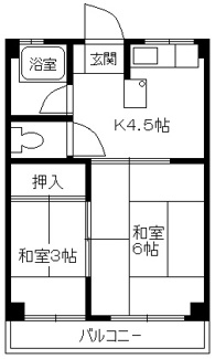 【間取り】 | 朝倉ビルⅡ