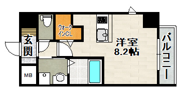 ONLYONE川西中央Ⅱの間取り